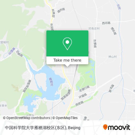 中国科学院大学雁栖湖校区(东区) map