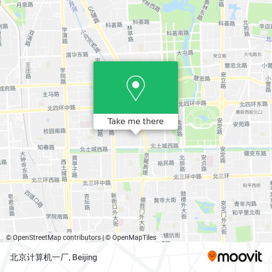北京计算机一厂 map
