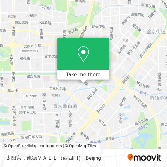 太阳宫．凯德ＭＡＬＬ（西四门） map