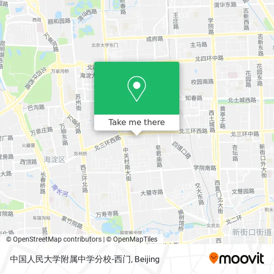 中国人民大学附属中学分校-西门 map
