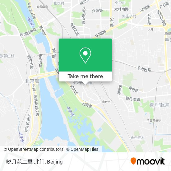 晓月苑二里-北门 map