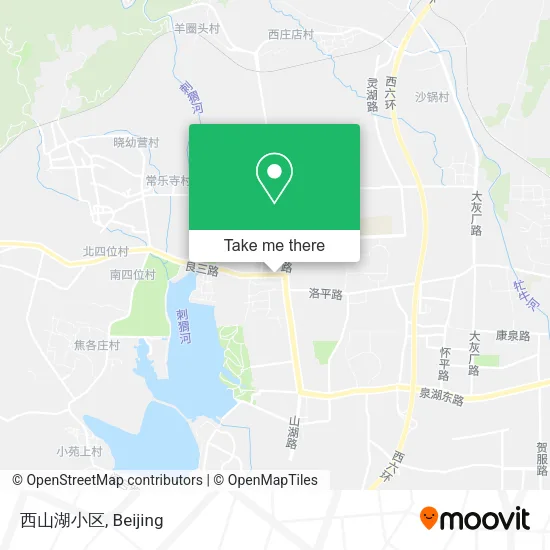 西山湖小区 map