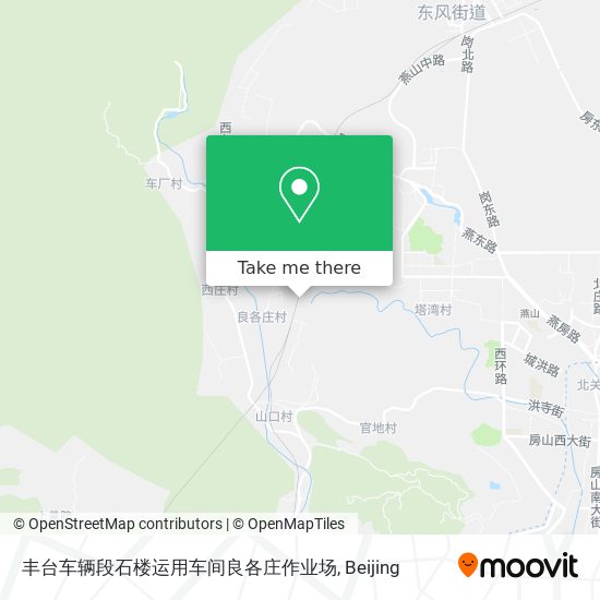 丰台车辆段石楼运用车间良各庄作业场 map