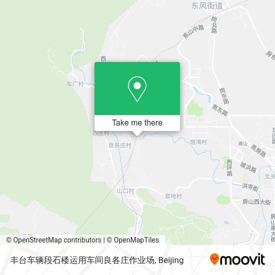 丰台车辆段石楼运用车间良各庄作业场 map