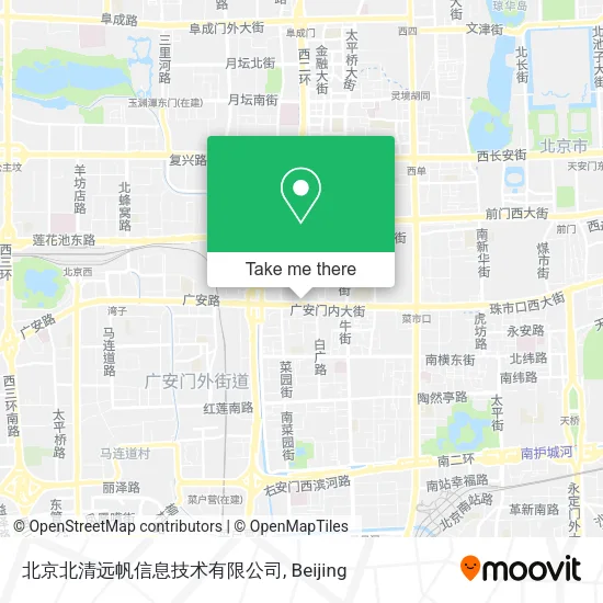 北京北清远帆信息技术有限公司 map