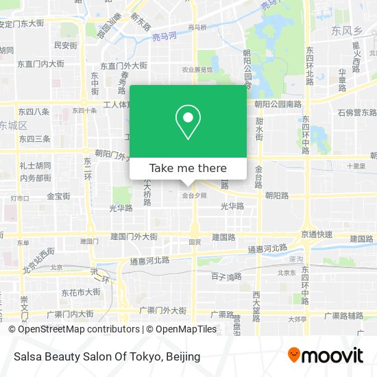 Salsa Beauty Salon Of Tokyo map
