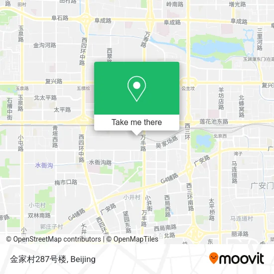 金家村287号楼 map