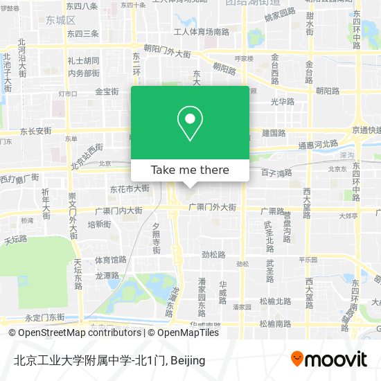 北京工业大学附属中学-北1门 map