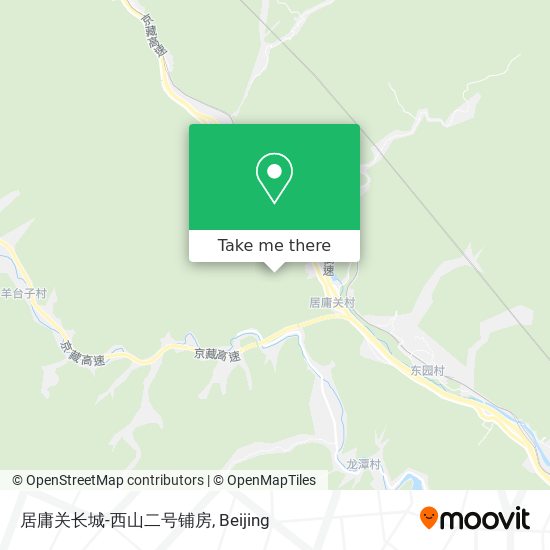 居庸关长城-西山二号铺房 map