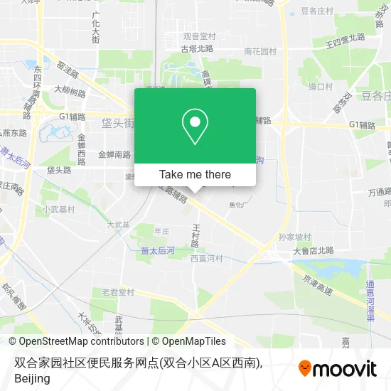 双合家园社区便民服务网点(双合小区A区西南) map