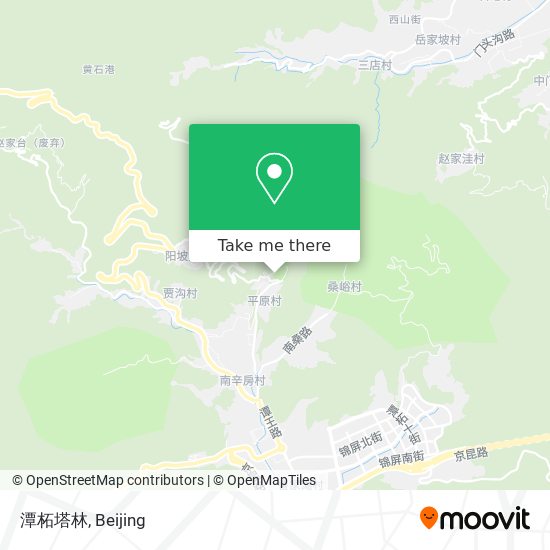 潭柘塔林 map