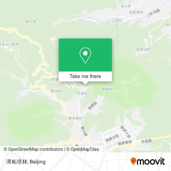 潭柘塔林 map