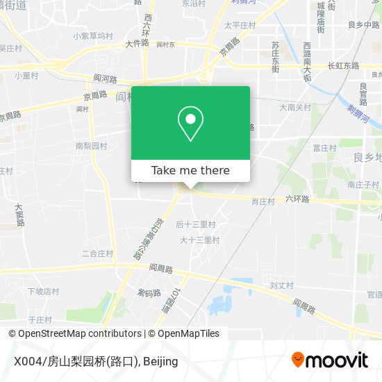 X004/房山梨园桥(路口) map