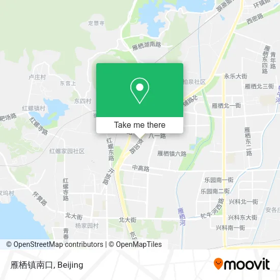 雁栖镇南口 map