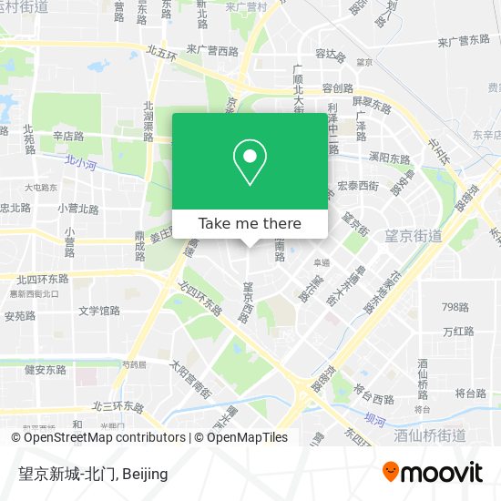 望京新城-北门 map