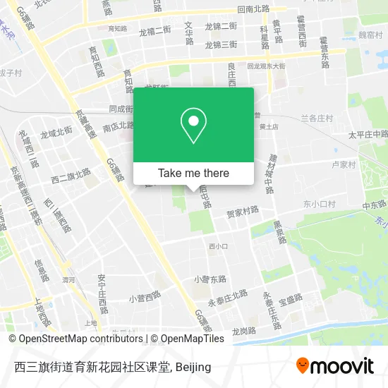 西三旗街道育新花园社区课堂 map