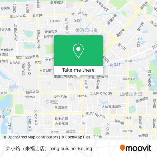 荣小馆（来福士店）rong cuisine map