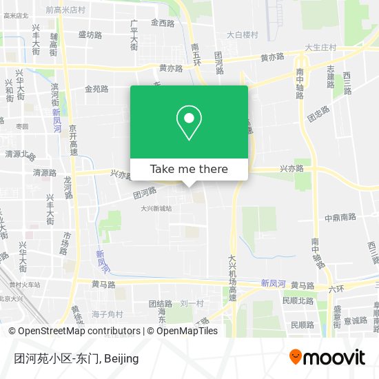 团河苑小区-东门 map