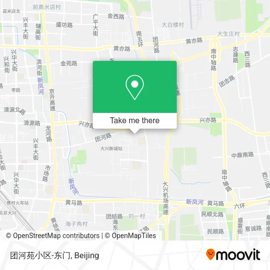 团河苑小区-东门 map