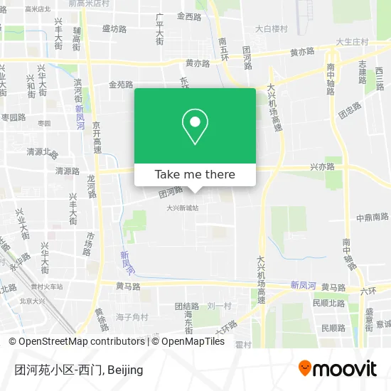 团河苑小区-西门 map