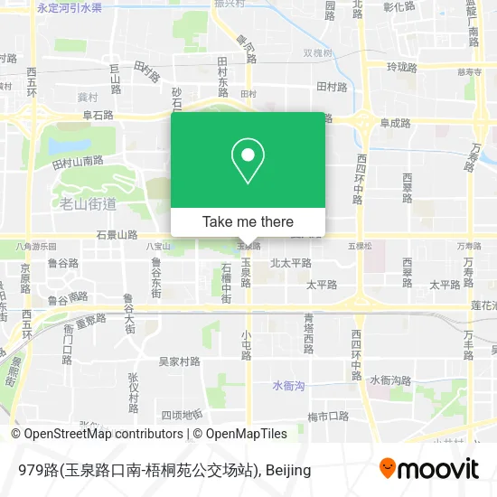 979路(玉泉路口南-梧桐苑公交场站) map