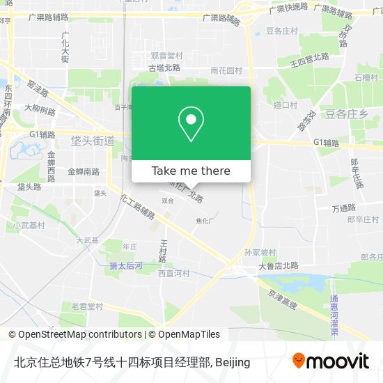 北京住总地铁7号线十四标项目经理部 map