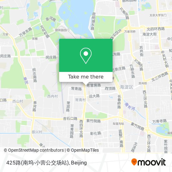 425路(南坞-小营公交场站) map