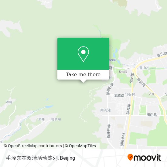 毛泽东在双清活动陈列 map