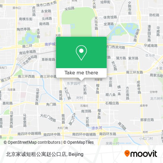 北京家诚短租公寓赵公口店 map