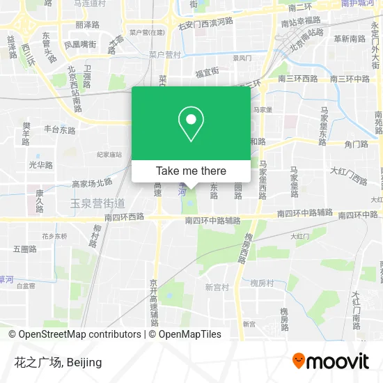 花之广场 map
