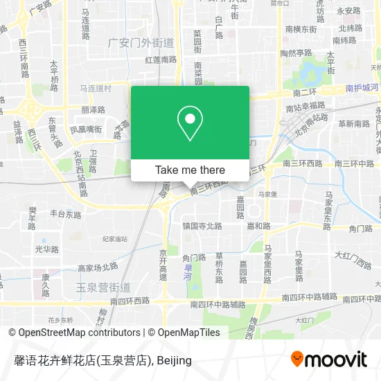 馨语花卉鲜花店(玉泉营店) map