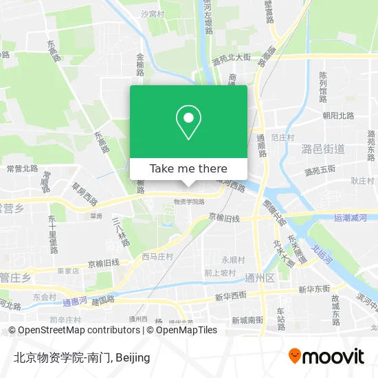 北京物资学院-南门 map