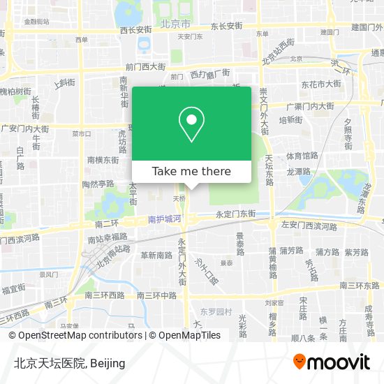 北京天坛医院 map