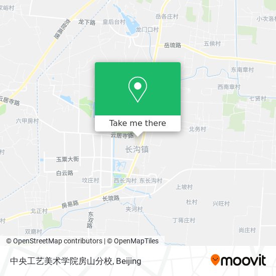 中央工艺美术学院房山分校 map