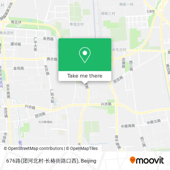676路(团河北村-长椿街路口西) map