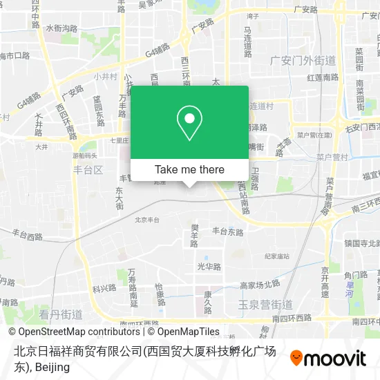 北京日福祥商贸有限公司(西国贸大厦科技孵化广场东) map