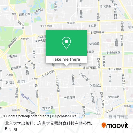 北京大学出版社北京燕大元照教育科技有限公司 map