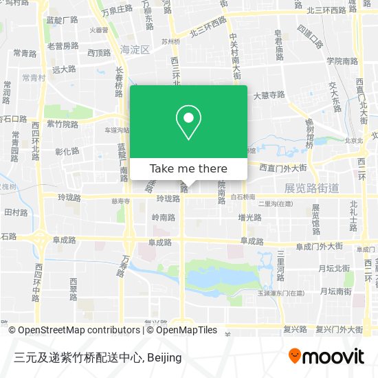 三元及递紫竹桥配送中心 map