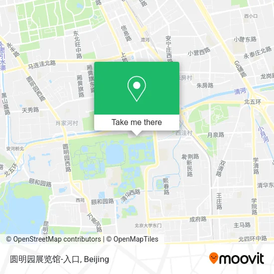 圆明园展览馆-入口 map