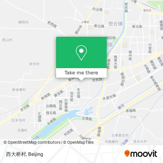 西大桥村 map