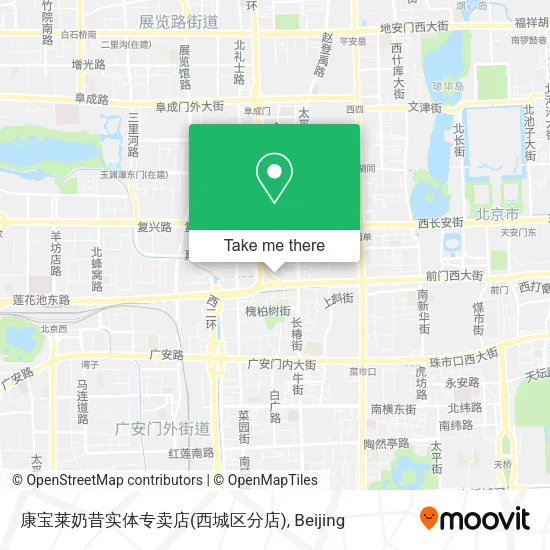 康宝莱奶昔实体专卖店(西城区分店) map