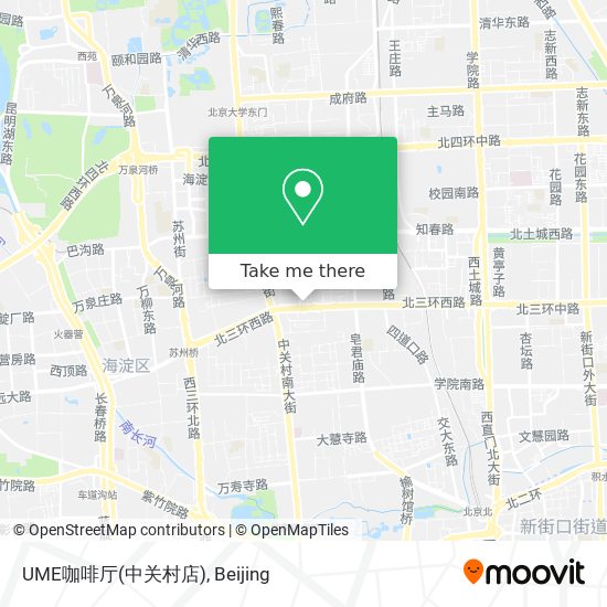 UME咖啡厅(中关村店) map