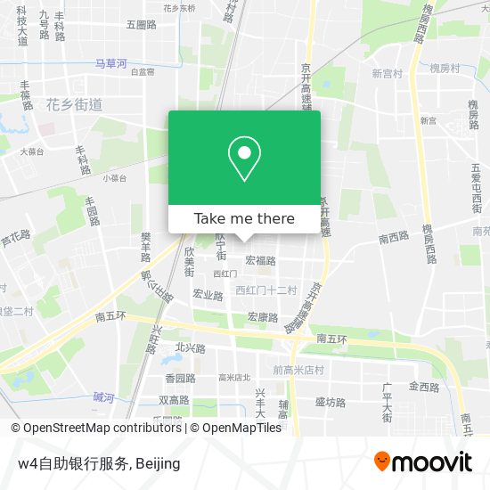 w4自助银行服务 map