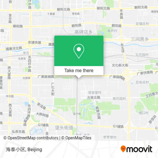 海泰小区 map