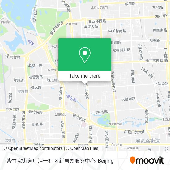 紫竹院街道厂洼一社区新居民服务中心 map