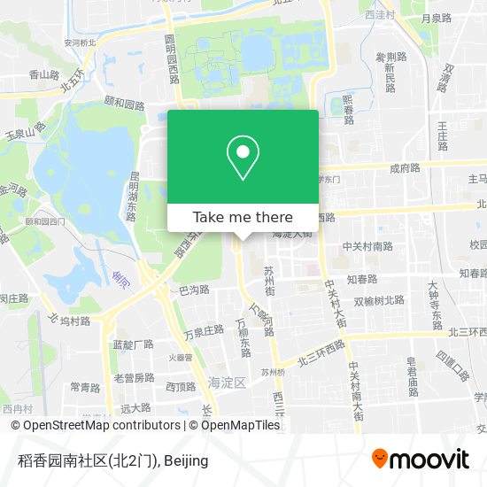 稻香园南社区(北2门) map