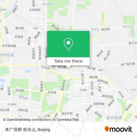 来广营桥-积水点 map