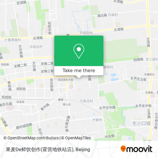 果麦De鲜饮创作(霍营地铁站店) map