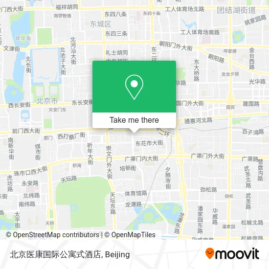 北京医康国际公寓式酒店 map