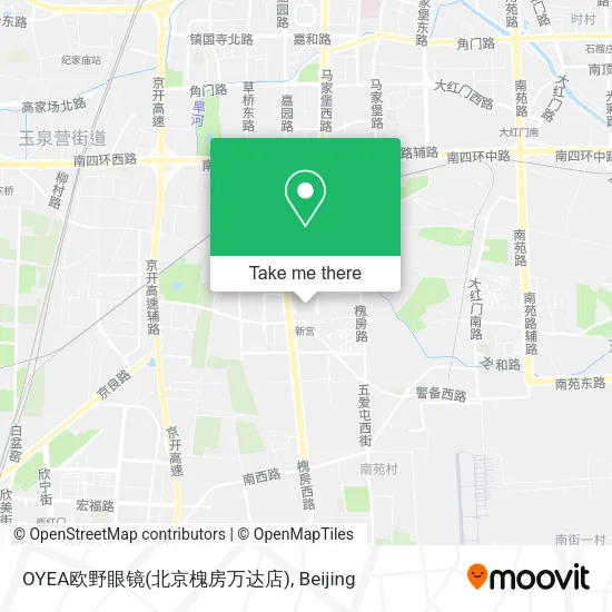OYEA欧野眼镜(北京槐房万达店) map